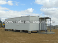 Warehouse building based on all-welded container units
