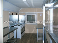 Модуль для приготовления пищи в вагон-доме на шасси габаритными размерами 8х2,5х2,6 м 